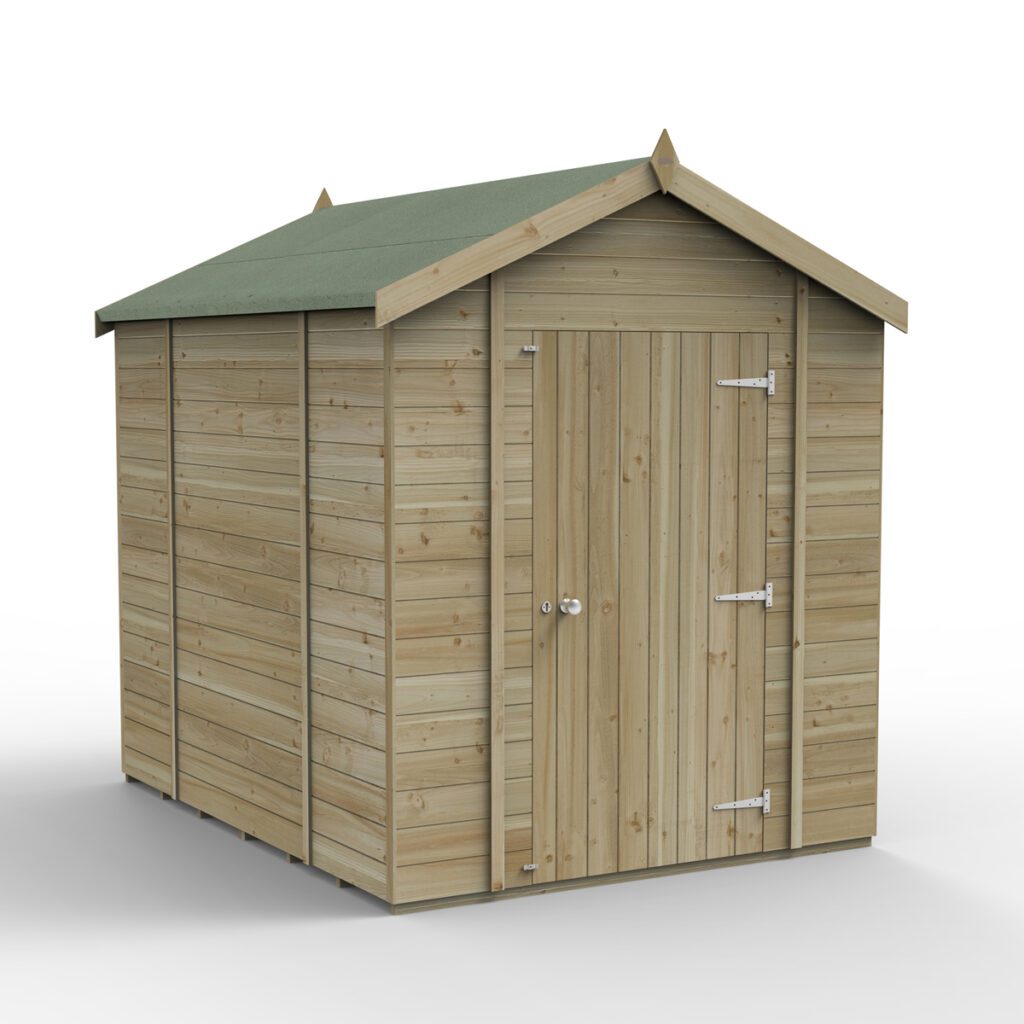 Timberdale 8×6 Apex Shed No Window with Installation 5013053196007 2